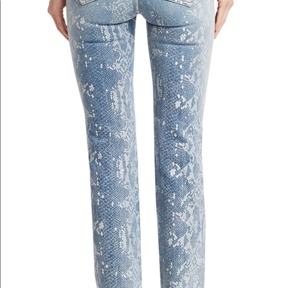 Rag & Bone Nina High Rise Jeans Python 26 - image 2